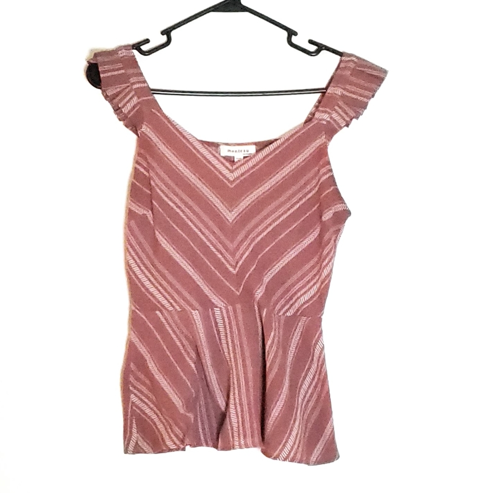Monteau Top Mauve Tone Color Size M